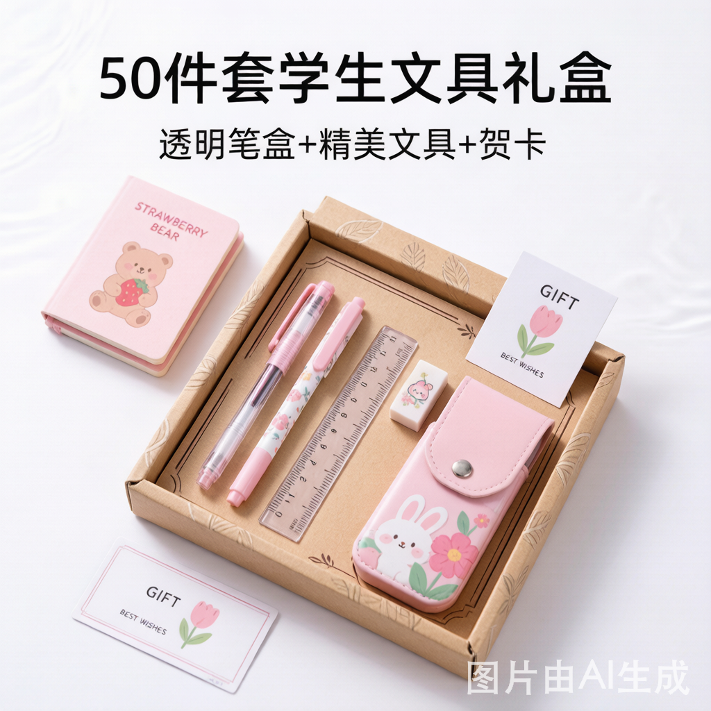 学生文具大礼包 50件套 开学必备