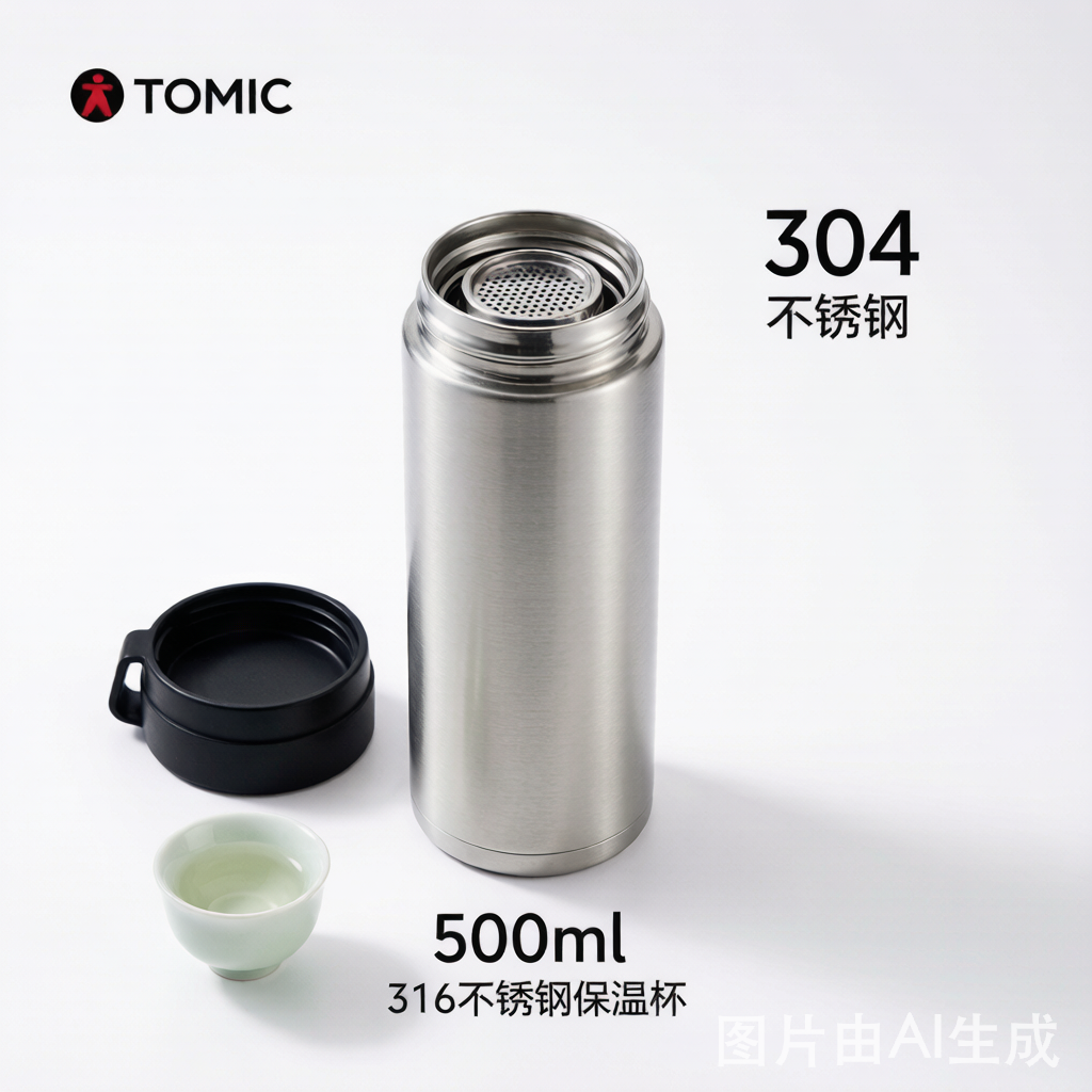 运动水壶 1L 不锈钢保温 户外大容量